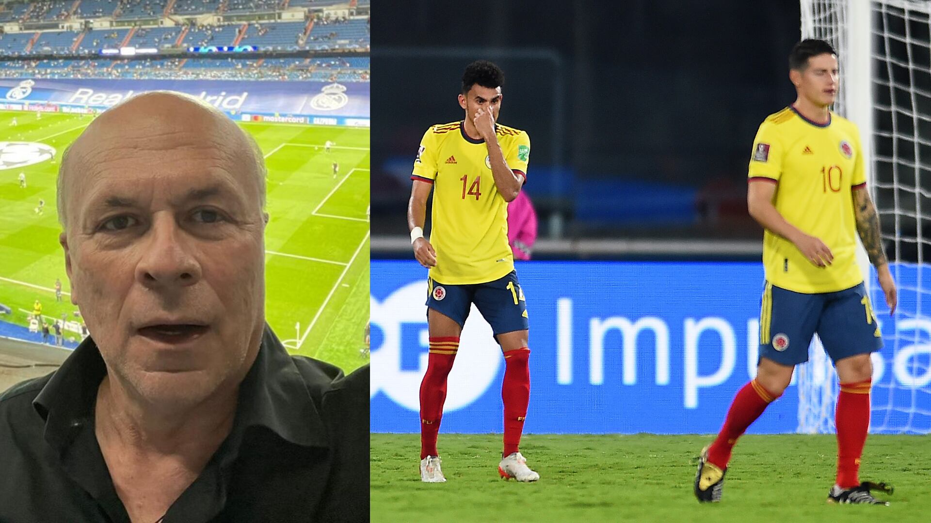 James Rodríguez y Luis Díaz