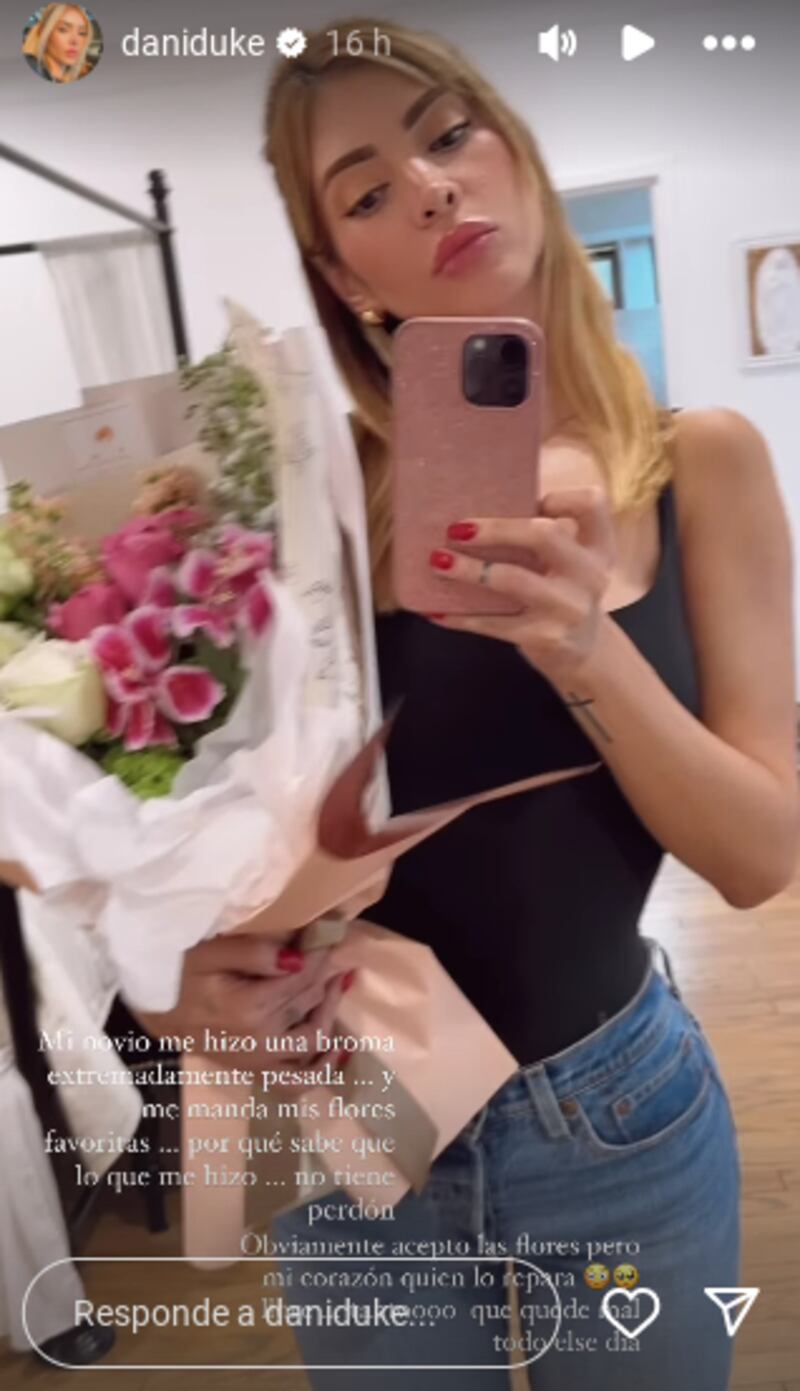 Dani Duke desde sus redes sociales