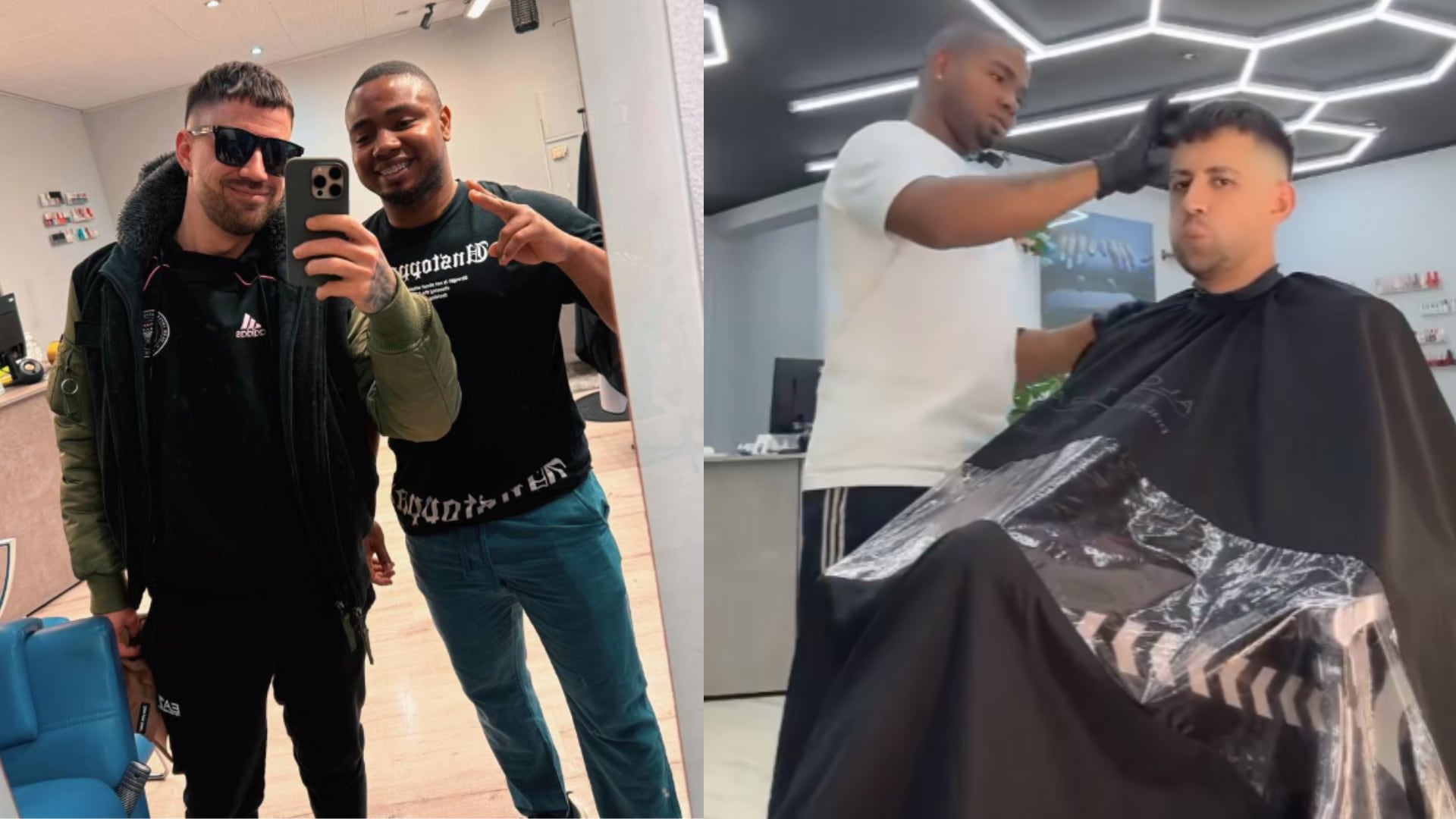 Auronplay mostró al barbero colombiano que lo peluquea en Andorra