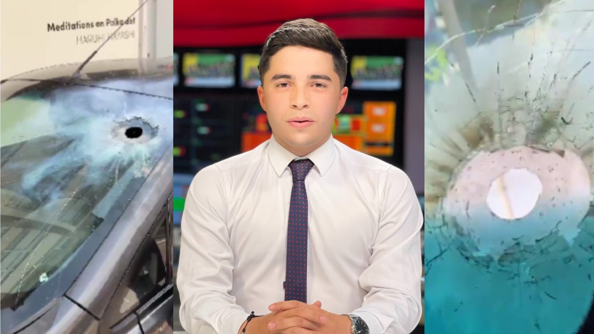 Encapuchados atacan periodistas de CMI.