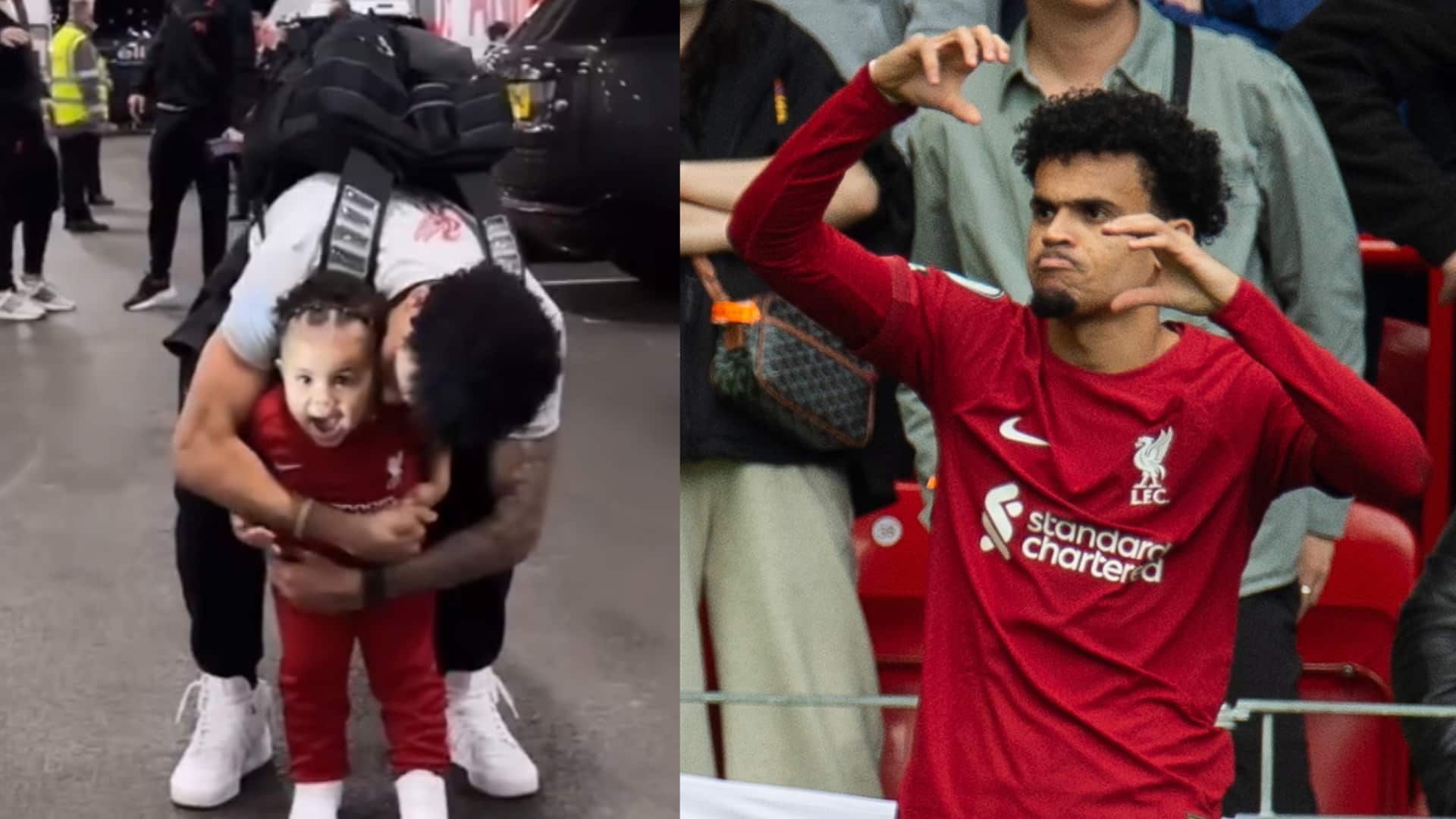 Luis Díaz recibió emotivo abrazo de su hija