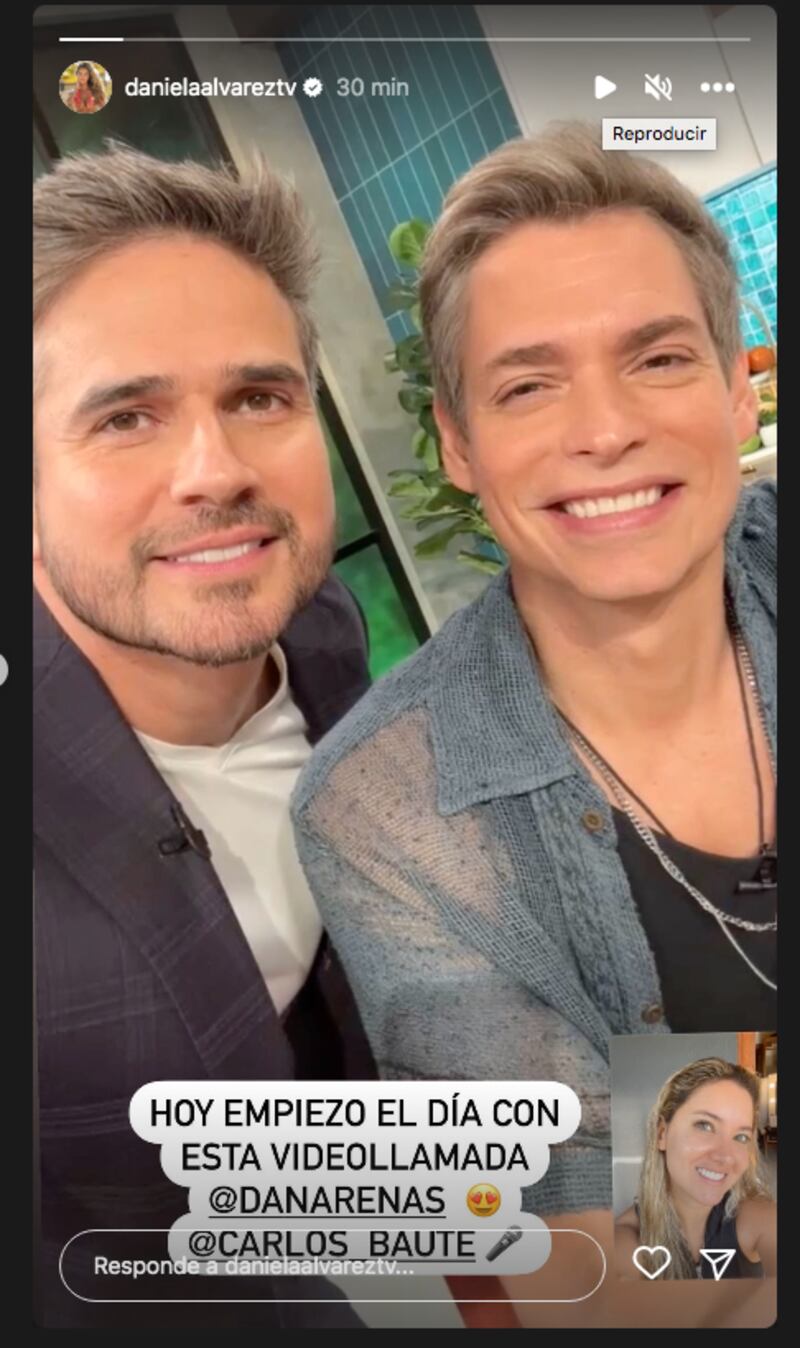 Daniela Álvarez mostró el amoroso detalle de Daniel Arenas junto a Carlos Baute
