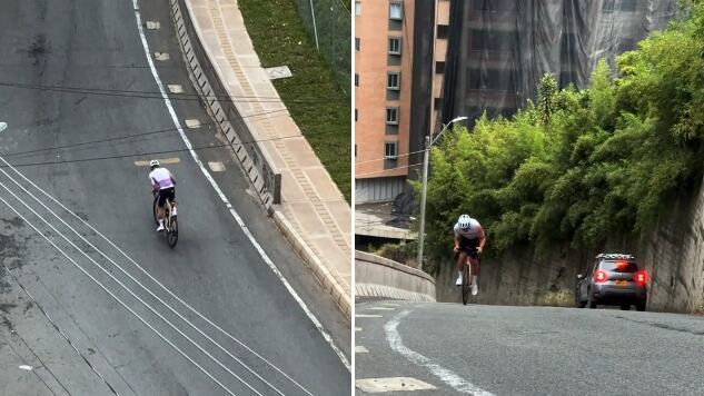Rigoberto Urán se le midió a la loma de San José en Sabaneta