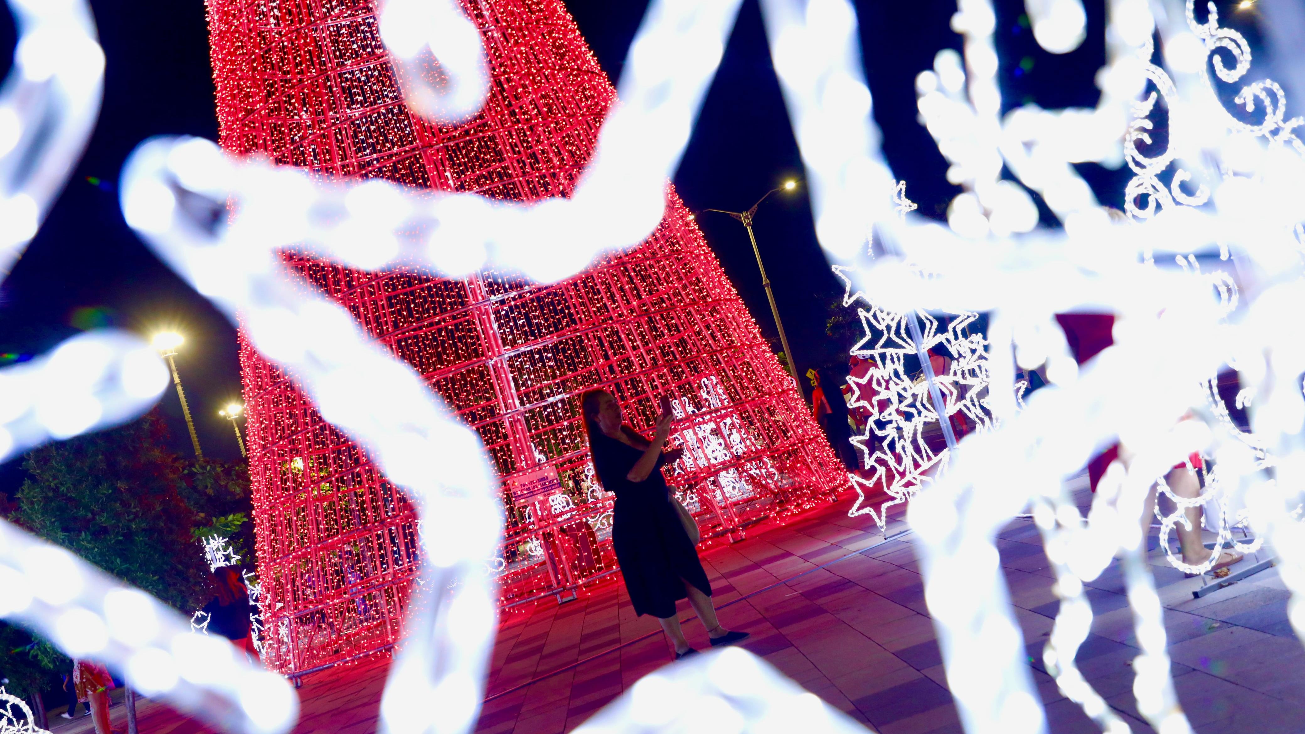 Alumbrado navideño en Barranquilla.