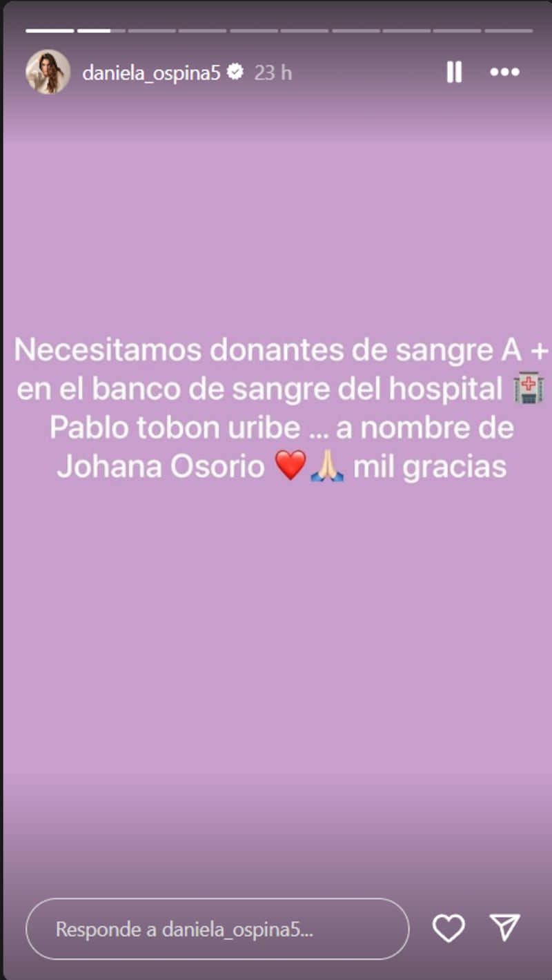 Daniela Ospina pide donaciones para ayudar a amigo de James Rodríguez