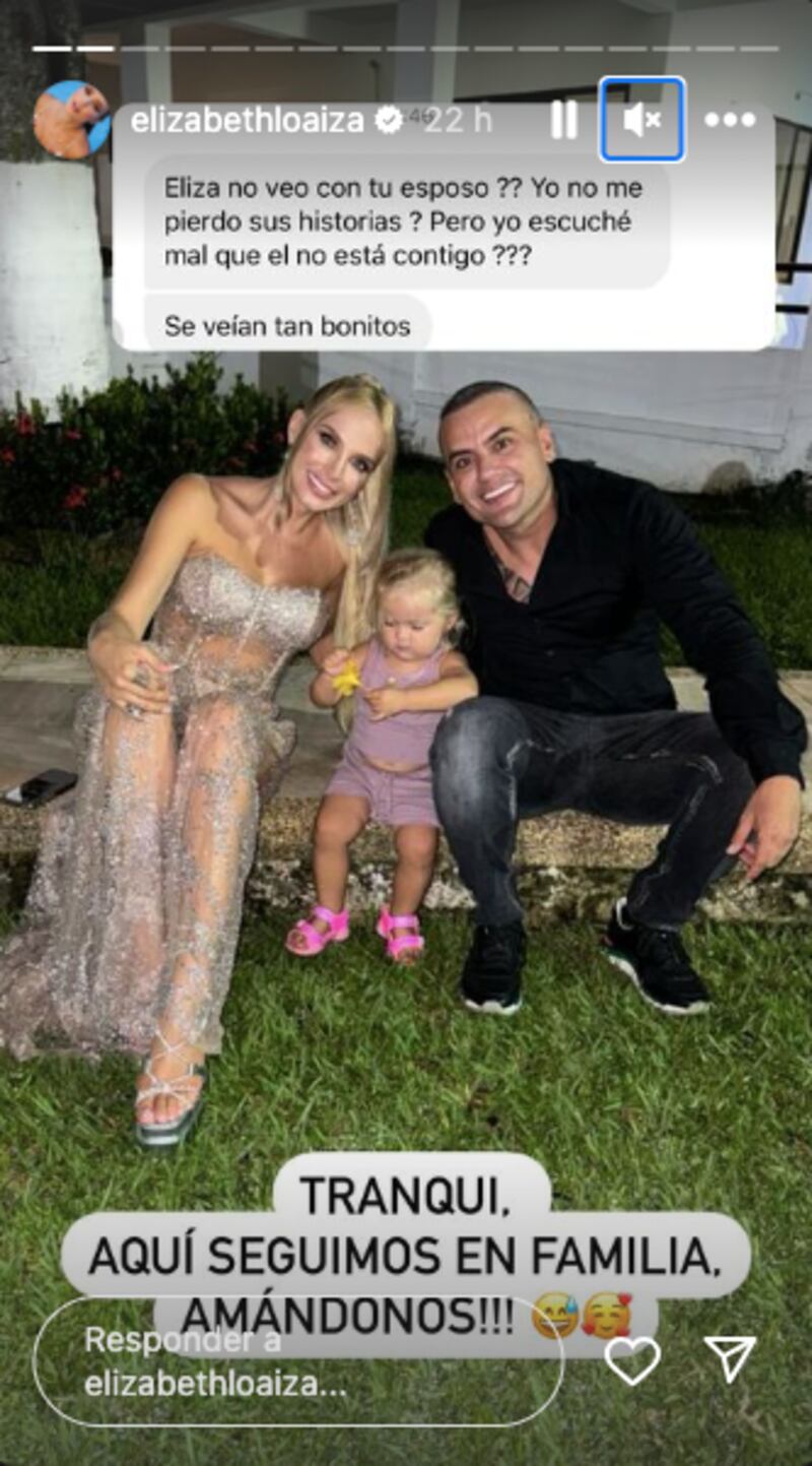Elizabeth Loaiza reveló si se separó o no
