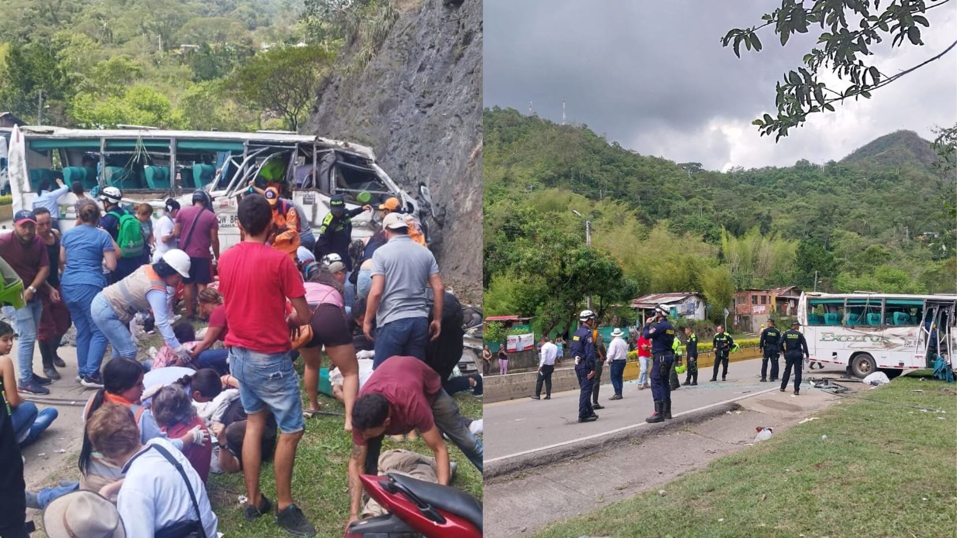 Imágenes estremecedoras del accidente en la vía Bogotá-La Vega: un motociclista grabó todo