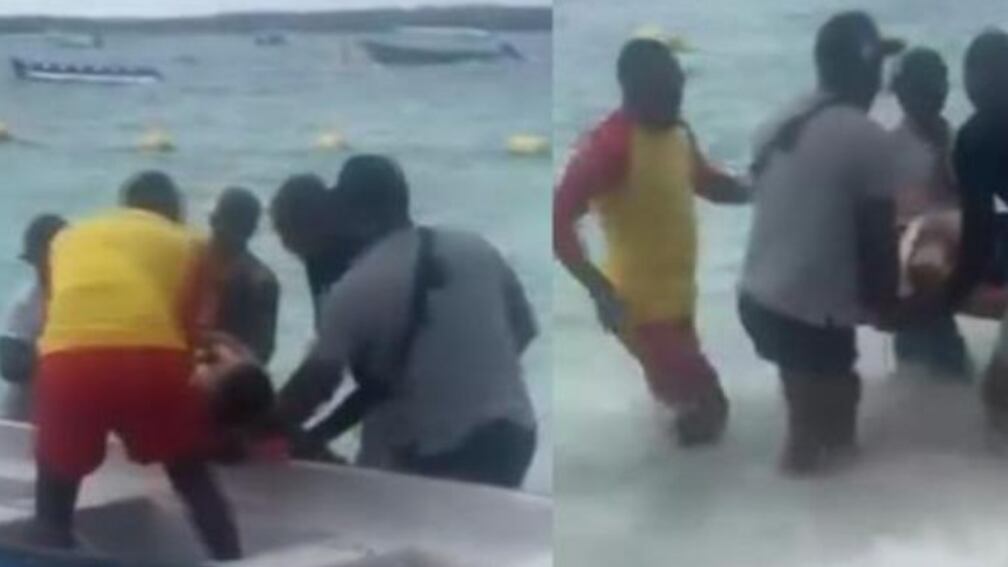 Foto qtro accidente en Barú, turista sufrió daños en sus órganos tras ser arrollado por una embarcación.