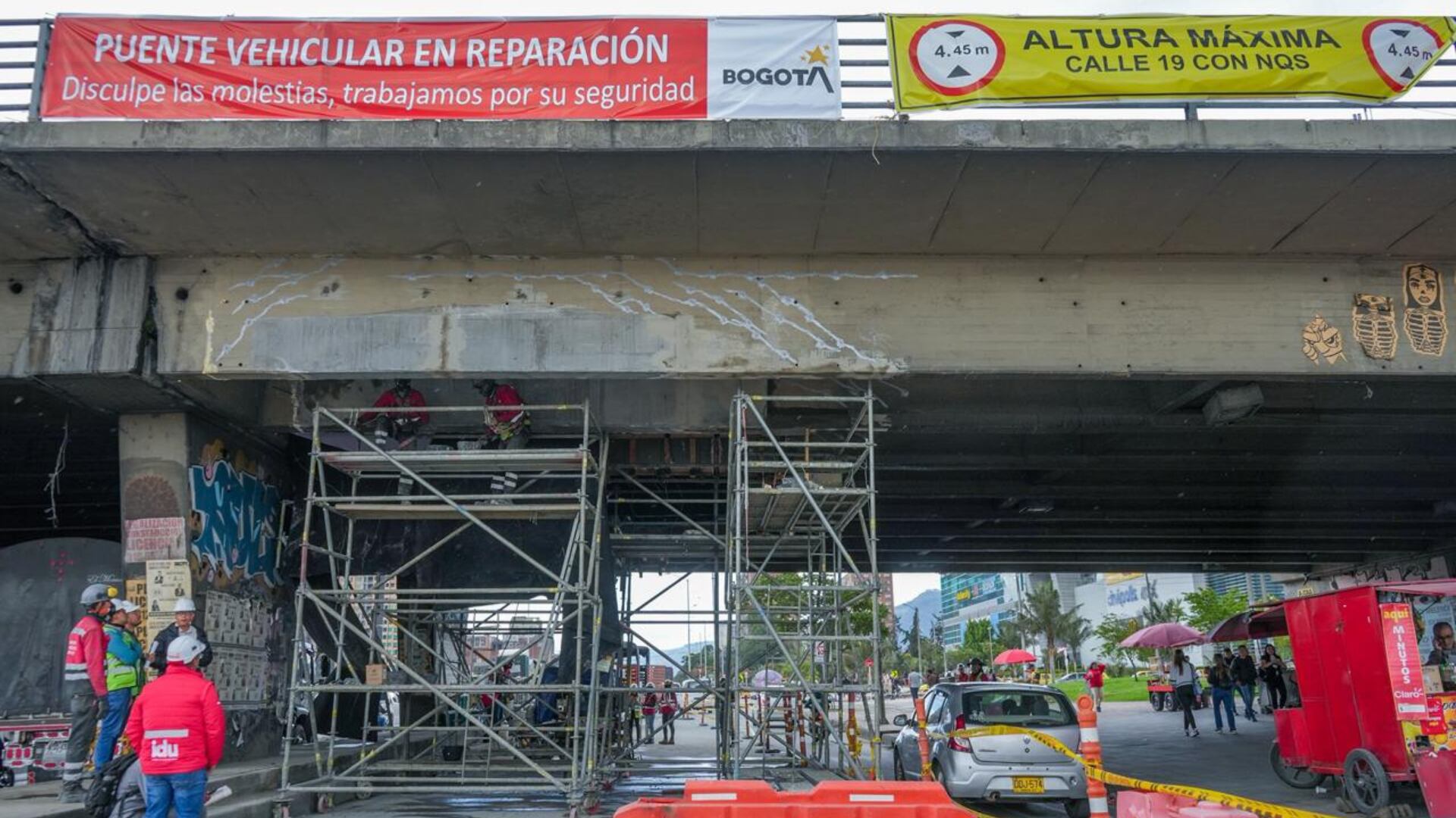 Ya hay fecha para que habiliten el puente de la Calle 19 con NQS: IDU finaliza reforzamiento estructural