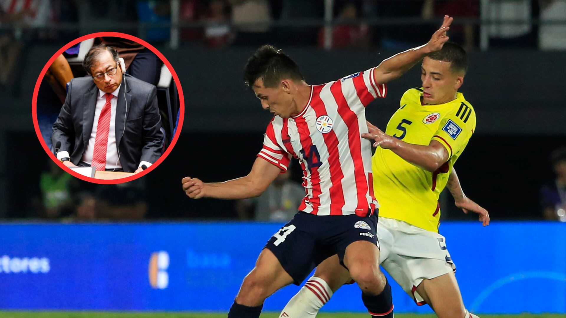 Gustavo Petro fue el centro de críticas por su alocución apenas terminó el partido de la selección Colombia