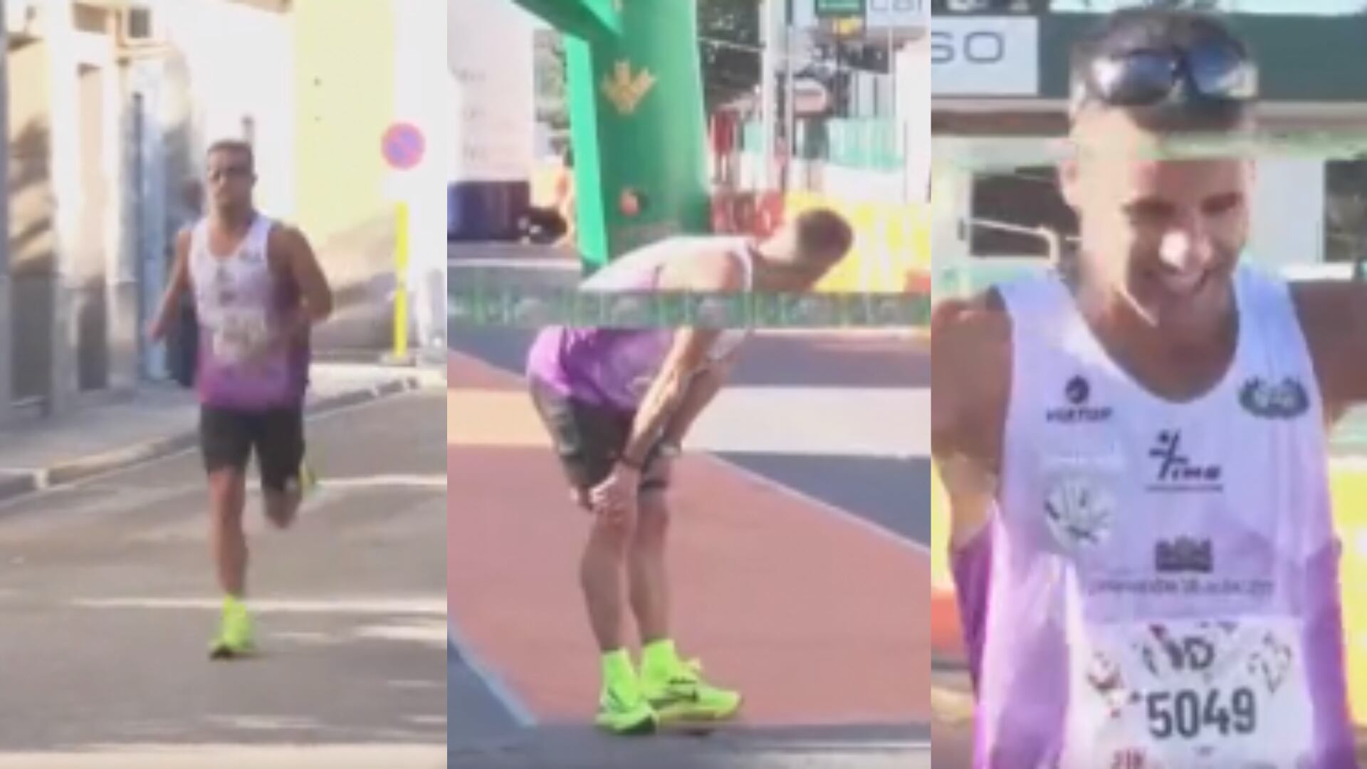 Corredor frenó para no batir el récord con tanto tiempo de ventaja