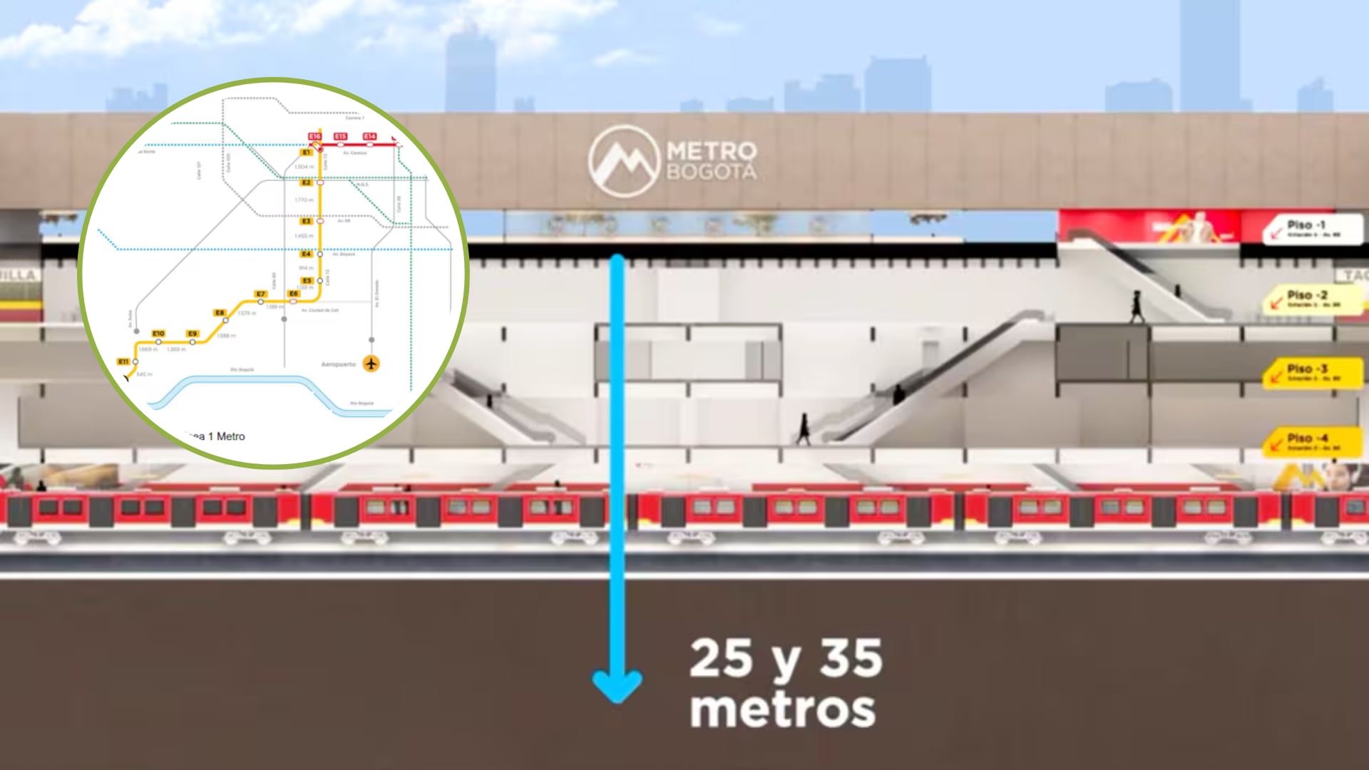 Así será la Línea 2 del Metro de Bogotá que conectará el centro con Suba: son más de 10 estaciones