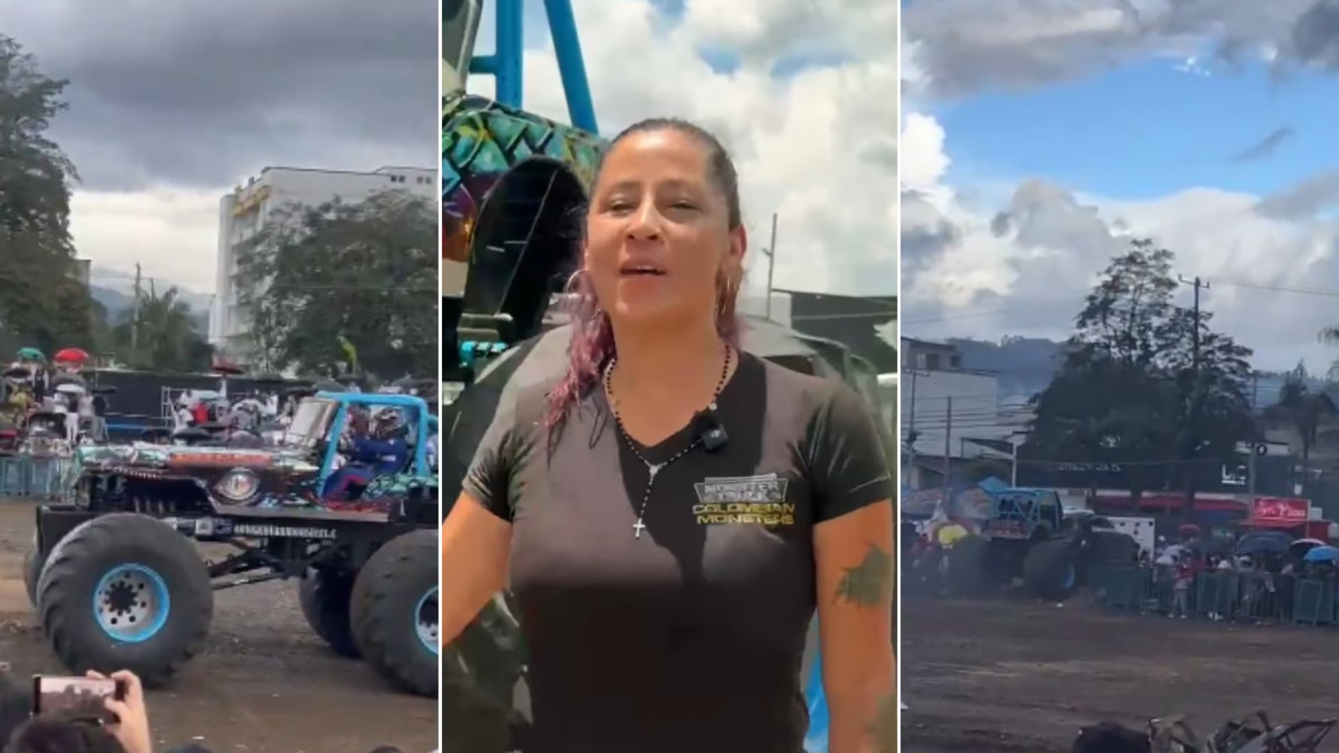 Sonia Dilma Segura, conductora del monster truck.