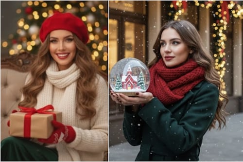 Con este truco puede crear fotos navideñas profesionales sin salir de casa