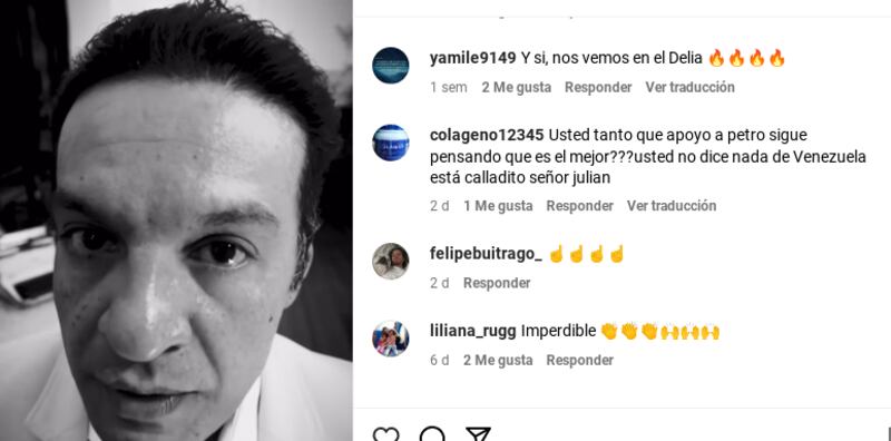 Julián Román desde sus redes sociales