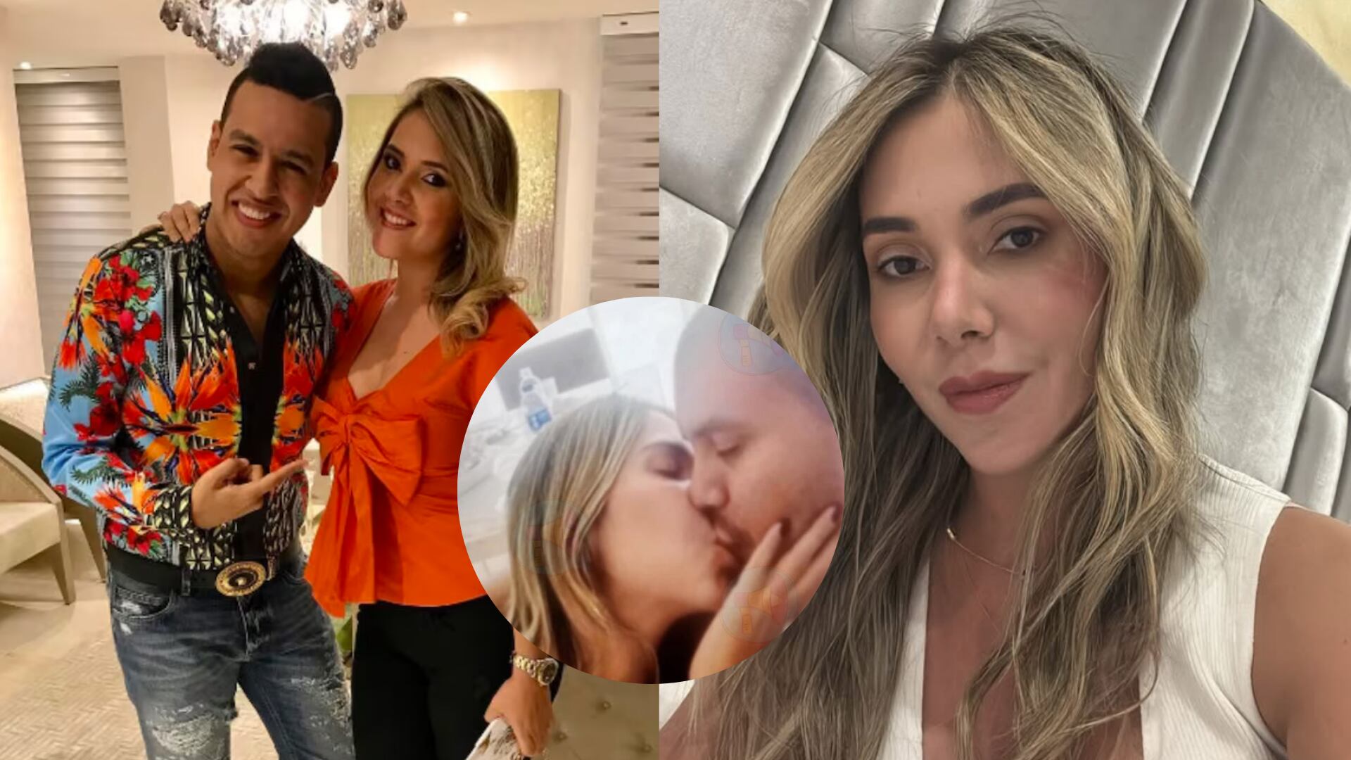 Viuda de Martín Elías, Dayana Jaimes con el marido de Lili Díaz