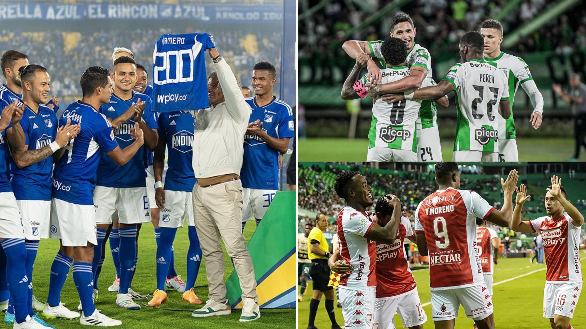 Millonarios, Nacional y Santa Fe