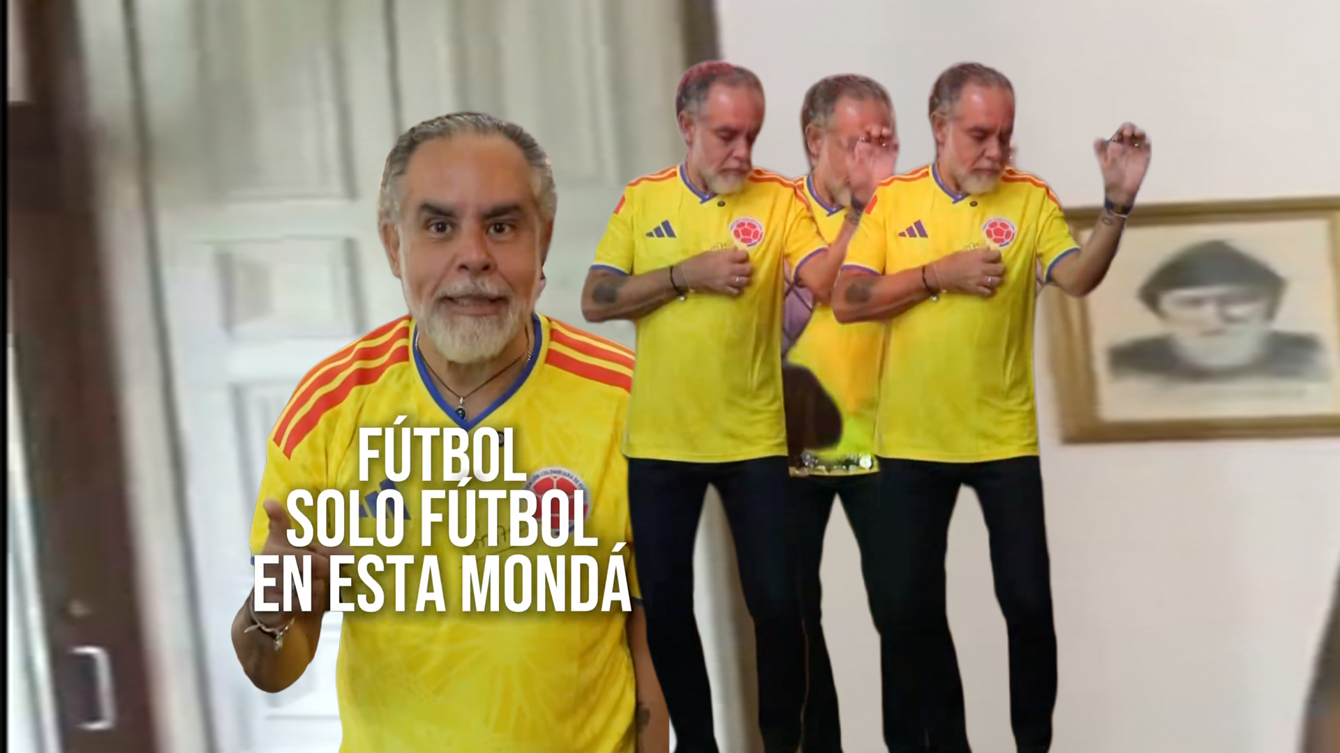 Benedetti bailó con camiseta de Colombia y pidió cero política por la Selección