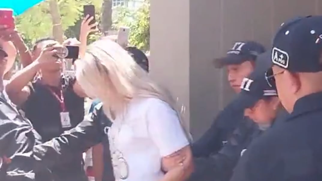 Momento del traslado de Day Vásquez de Barranquilla hacia Bogotá.