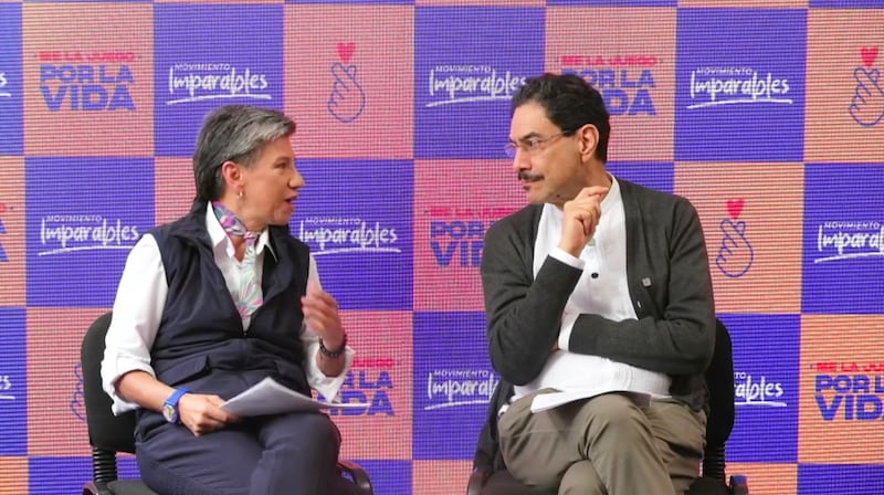 Claudia López e Iván Cepeda