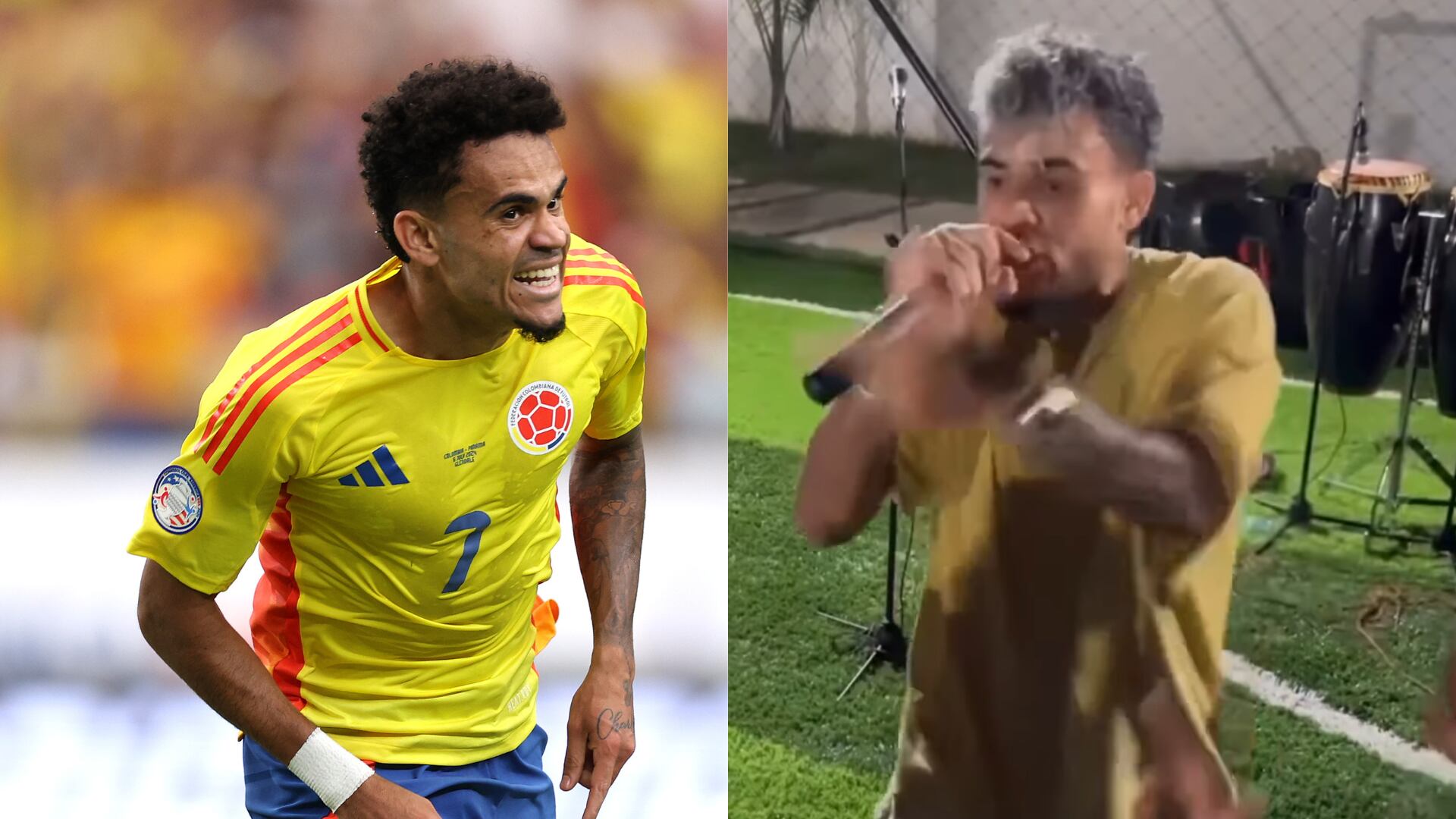 Luis Díaz cantó la canción de la Selección Colombia en vivo y en versión vallenato