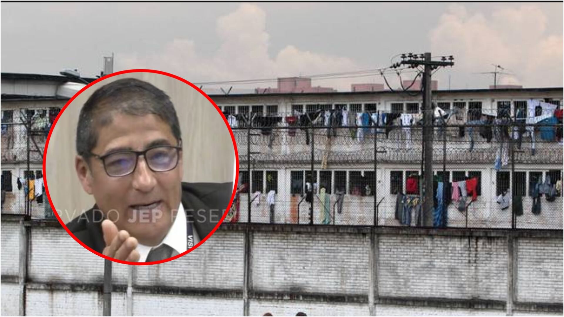 Fosas comunes en la cárcel La Modelo en Bogotá: exdirector confesó que recibió sobornos de paramilitares (Imagen de la JEP y de archivo)