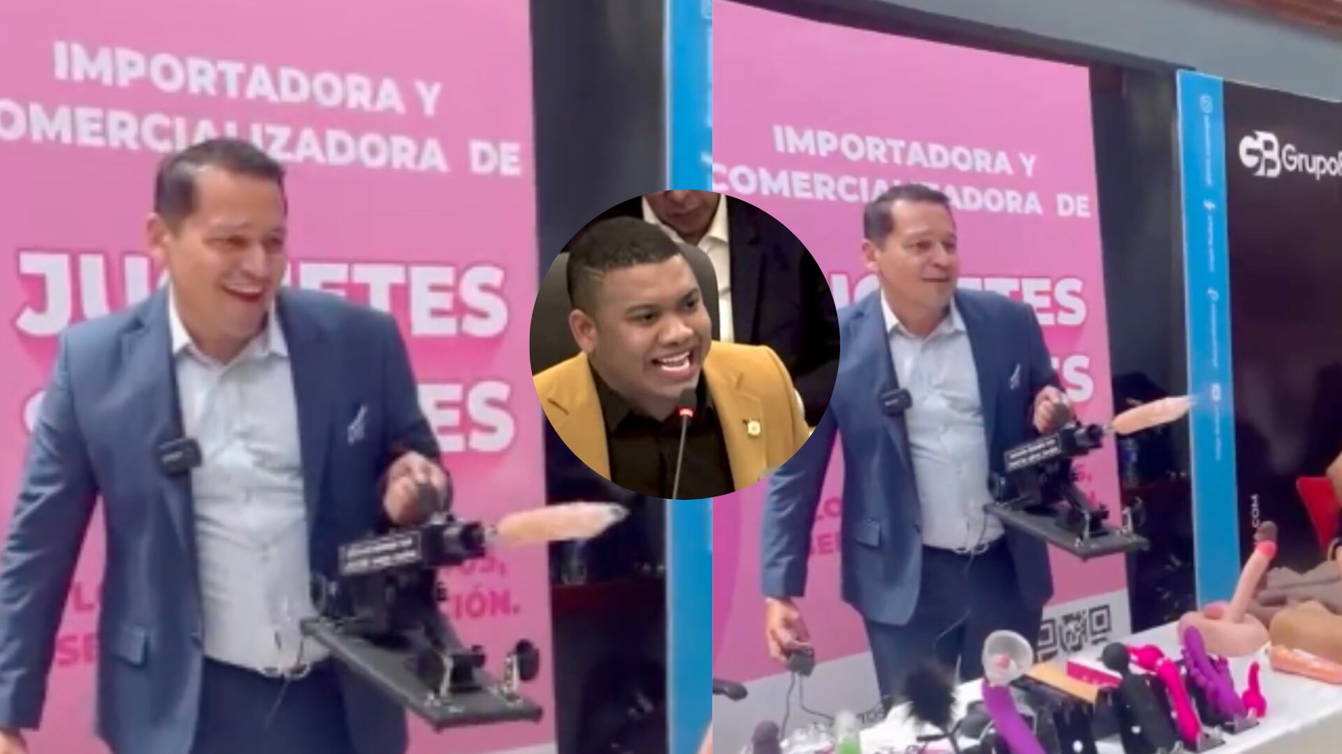 Congresista se grabó ensayando un vibrador que dijo le iba a regalar a Miguel Polo Polo