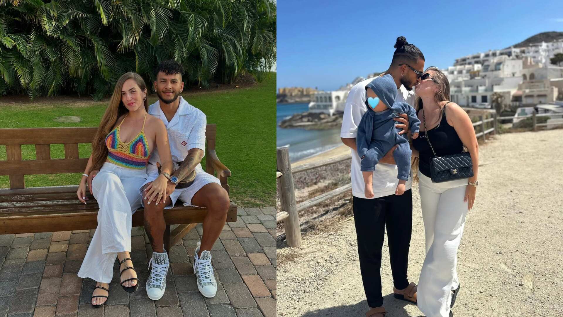 Luis Javier Suarez con su esposa, Carolina Rubio