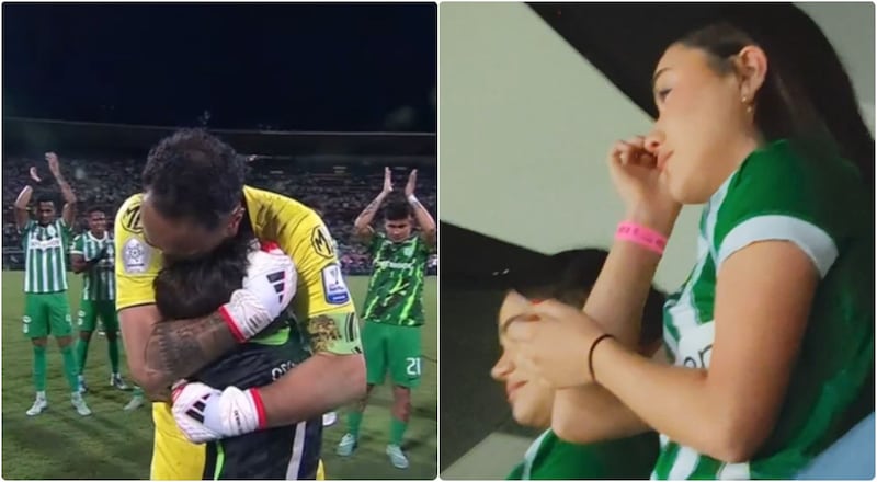 Hija y esposa de Ospina también rompieron en llanto con el adiós de David a Nacional