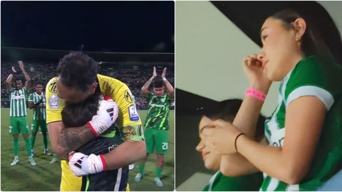 Hija y esposa de Ospina también rompieron en llanto con el adiós de David a Nacional