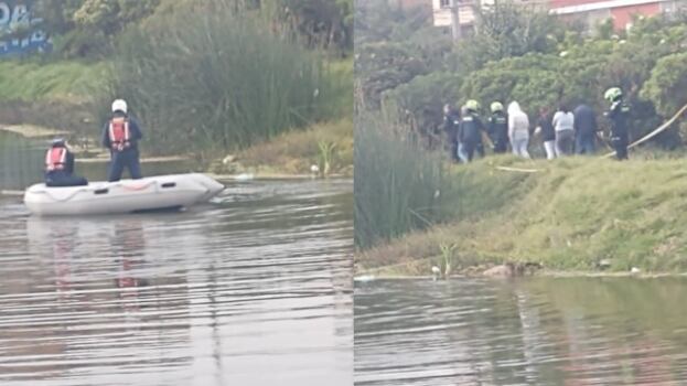 Foto hallan cuerpo de menor desaparecido muerto en humedal en Bogotá y dan a conocer su identidad.