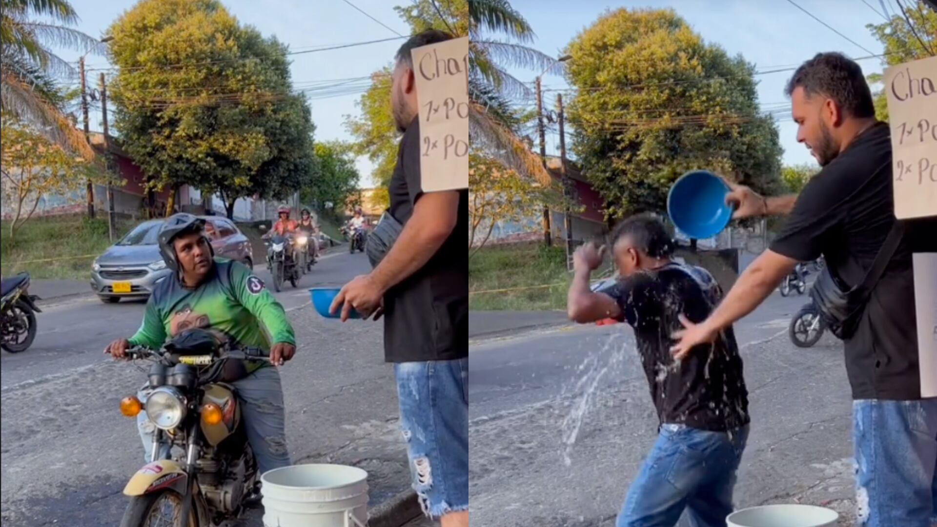 Joven se volvió viral por ingenioso emprendimiento de ‘totumazos’ en plena ola de calor: “¿quiere que se lo tire?”