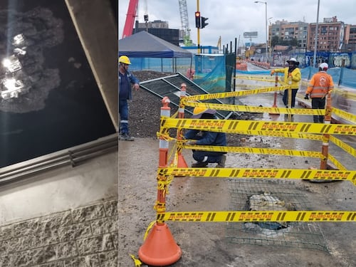 Maquinaria del Metro rompe placa del deprimido de la 72: Reportan caída de escombros sobre los carros