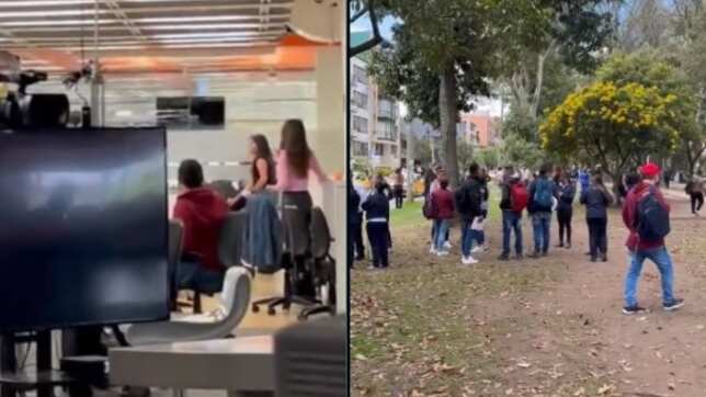 Miles de personas evacuaron edificios en la capital del país.