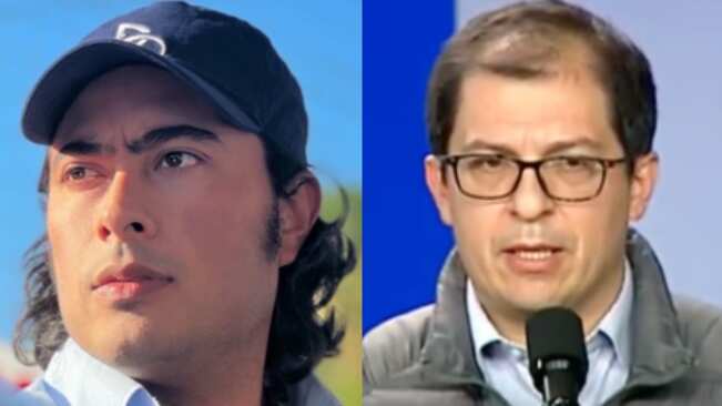 Nicolás Petro y el fiscal Francisco Barbosa.
