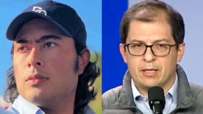 Nicolás Petro y el fiscal Francisco Barbosa.
