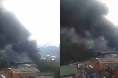 Impresionante incendio en el sur de Medellín afecta varias zonas residenciales