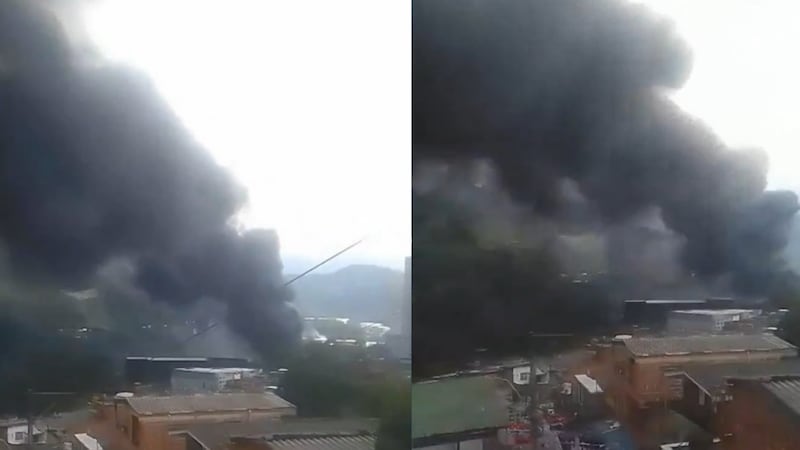 Impresionante incendio en el sur de Medellín afecta varias zonas residenciales