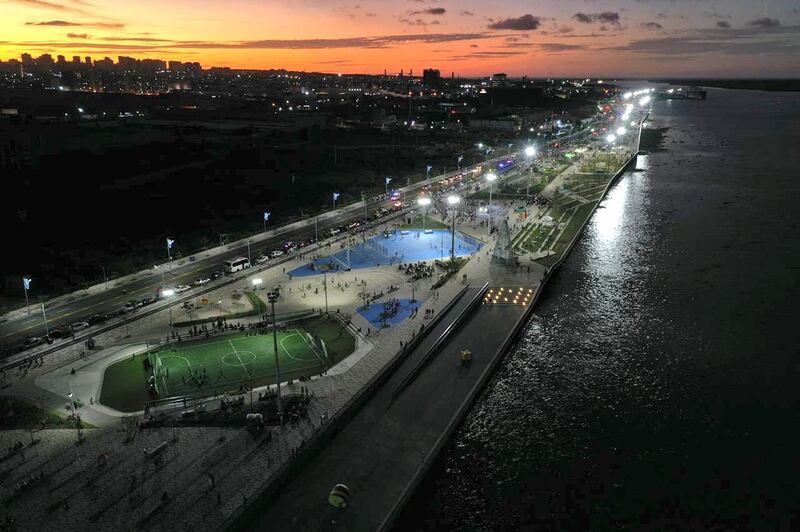 Foto del Gran Malecón del Río en Barranquilla.