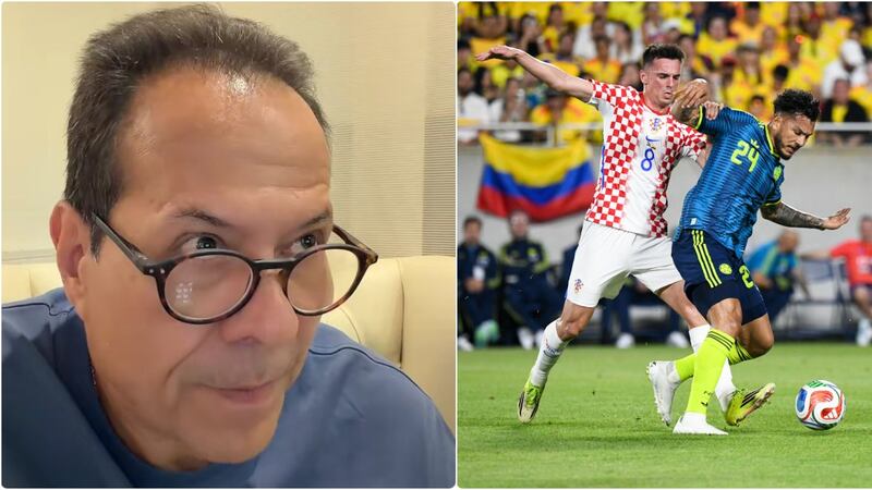 El Cantante del Gol volvió: sorprendió al aparecer en transmisión del partido de Colombia - Croacia