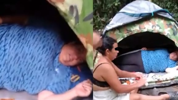 Video de mujer herida en el pie que ruega por ayuda en la Selva del Darién.