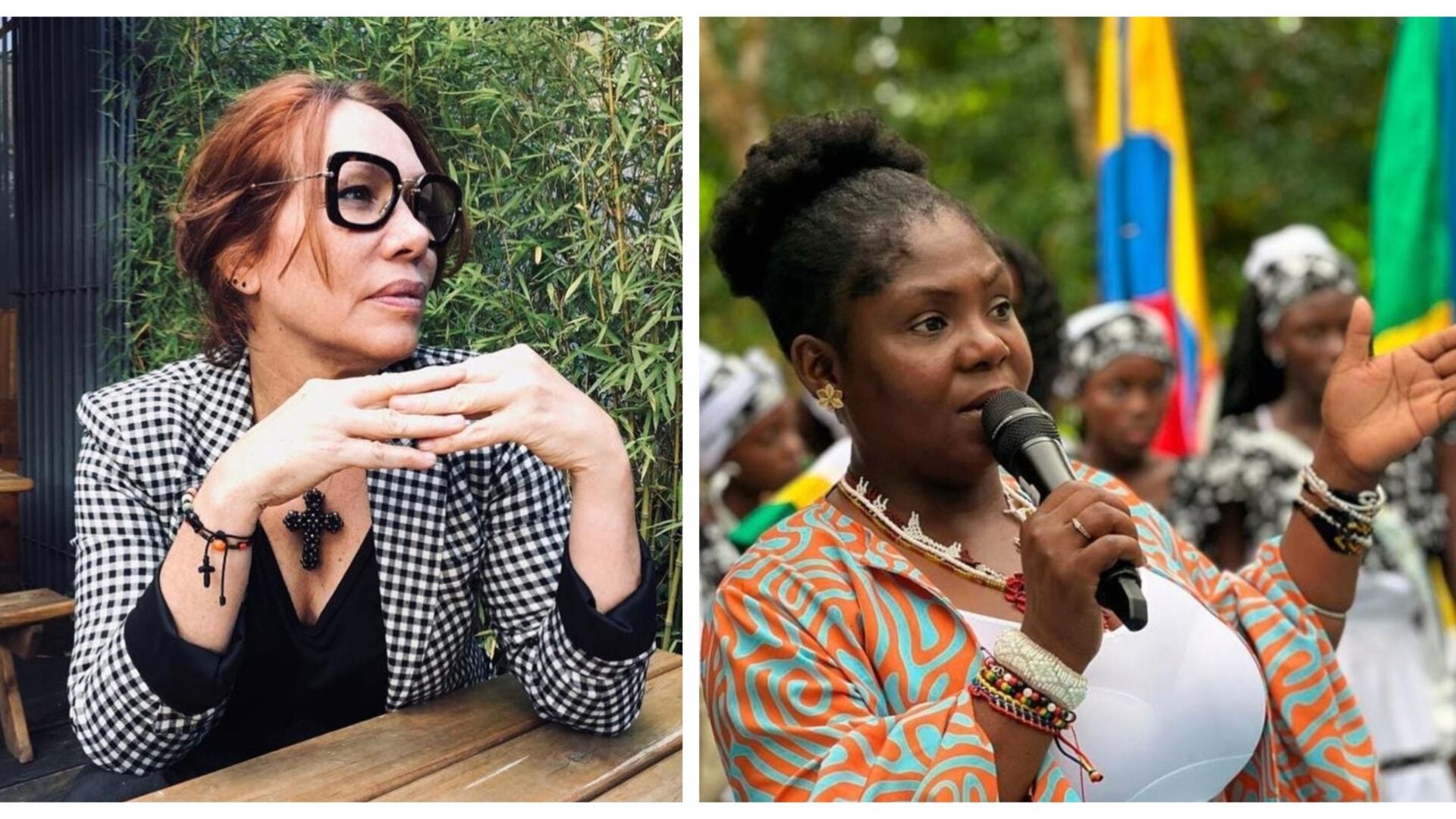 Leonor Espinosa se pelea con Francia Márquez (Redes sociales de Leonor Espinosa y Francia Márquez)