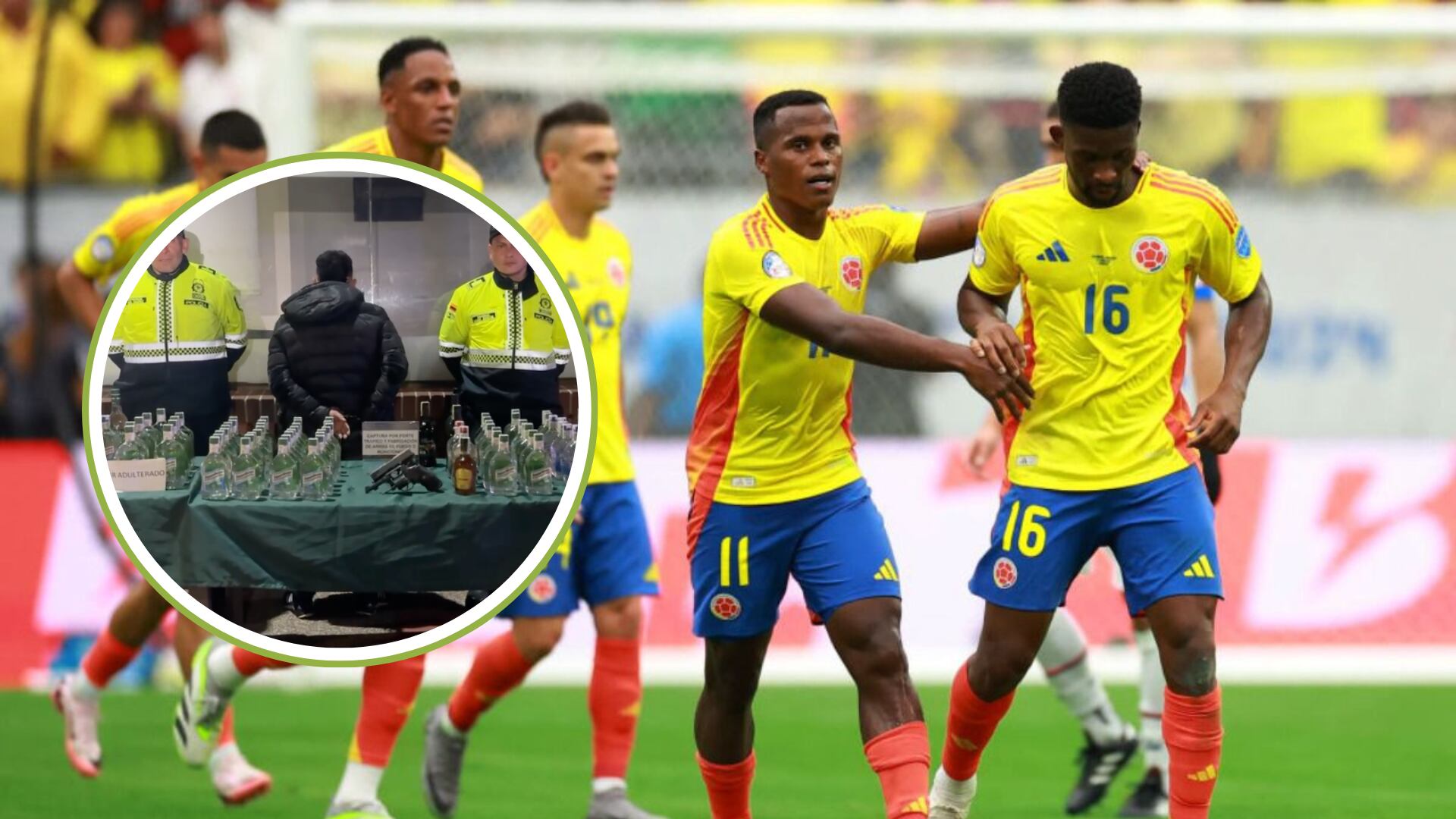 La Policía incautó más de 2.000 botellas de licor adulterado que se iba a vender en el partido Colombia Vs Argentina