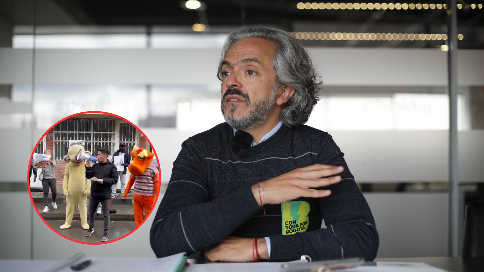 Juan Daniel Oviedo no apareció en protesta frente a su casa en Bosa