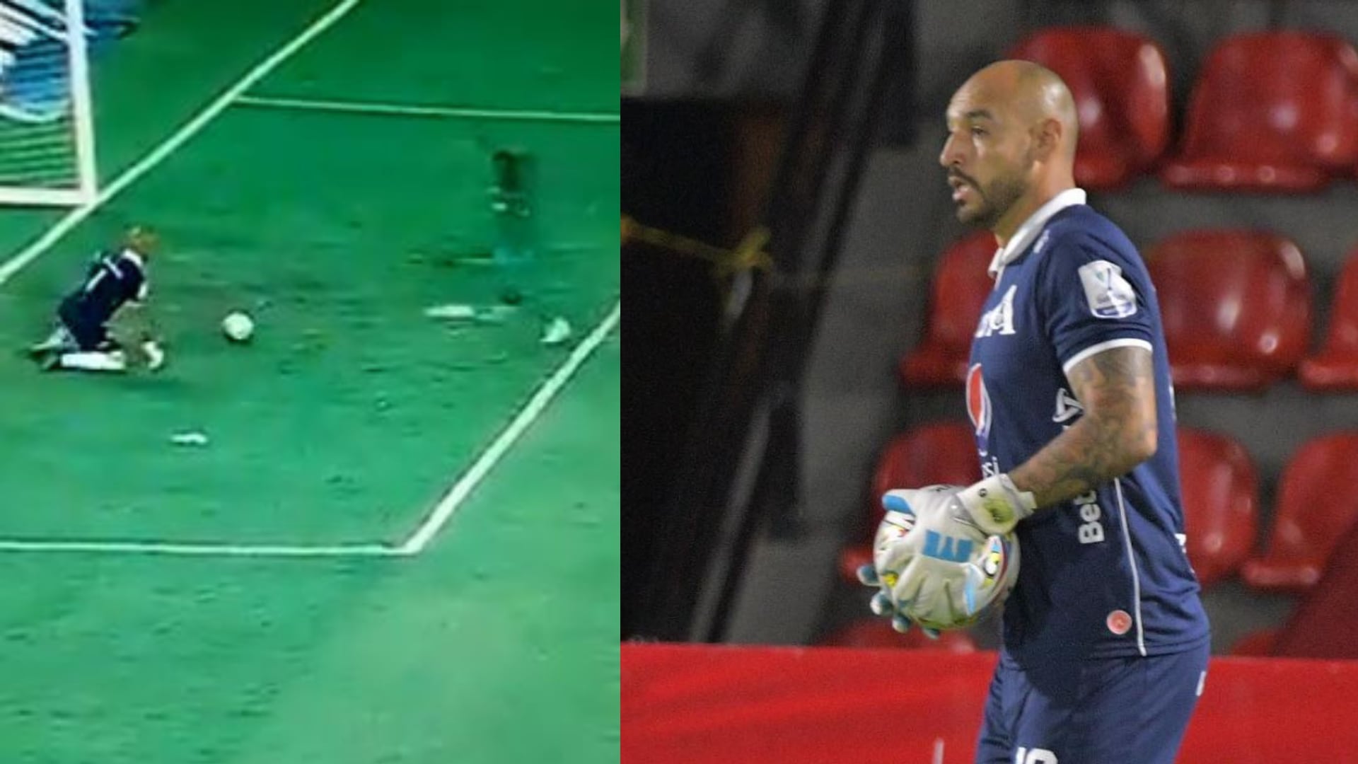 El garrafal error de Diego Novoa permitió el gol de David Camacho en América vs. La Equidad