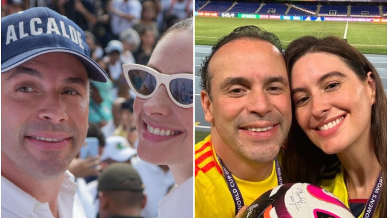 Alejandro Eder con su esposa Taliana Vargas desde sus redes sociales.