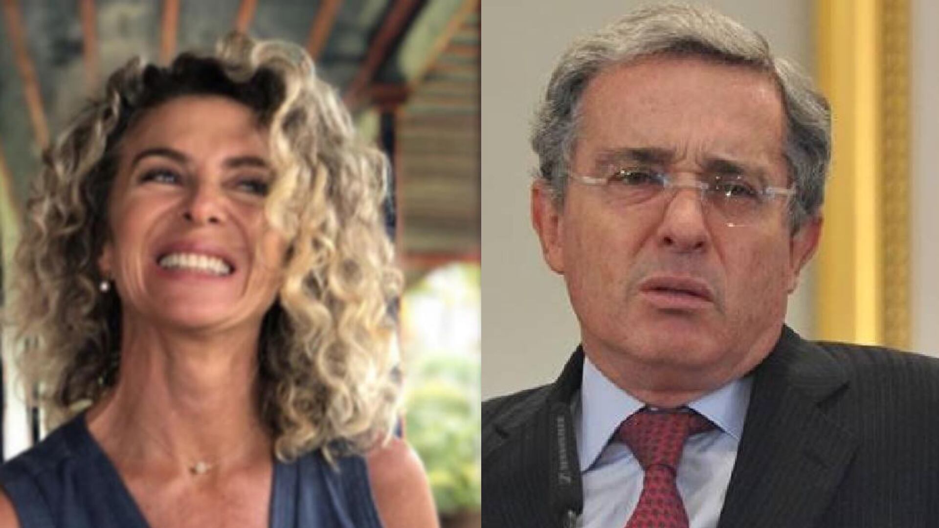 Margarita Rosa y Álvaro Uribe.