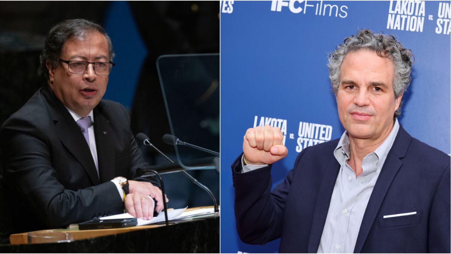 Gustavo Petro y Mark Ruffalo