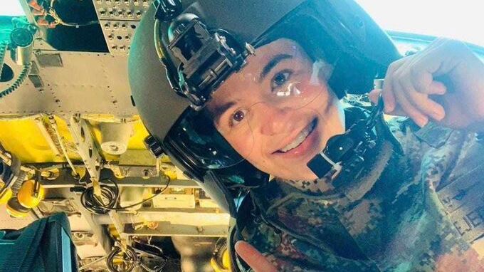 La teniente Julieth García fallecida en el accidente de helicóptero en Chocó.