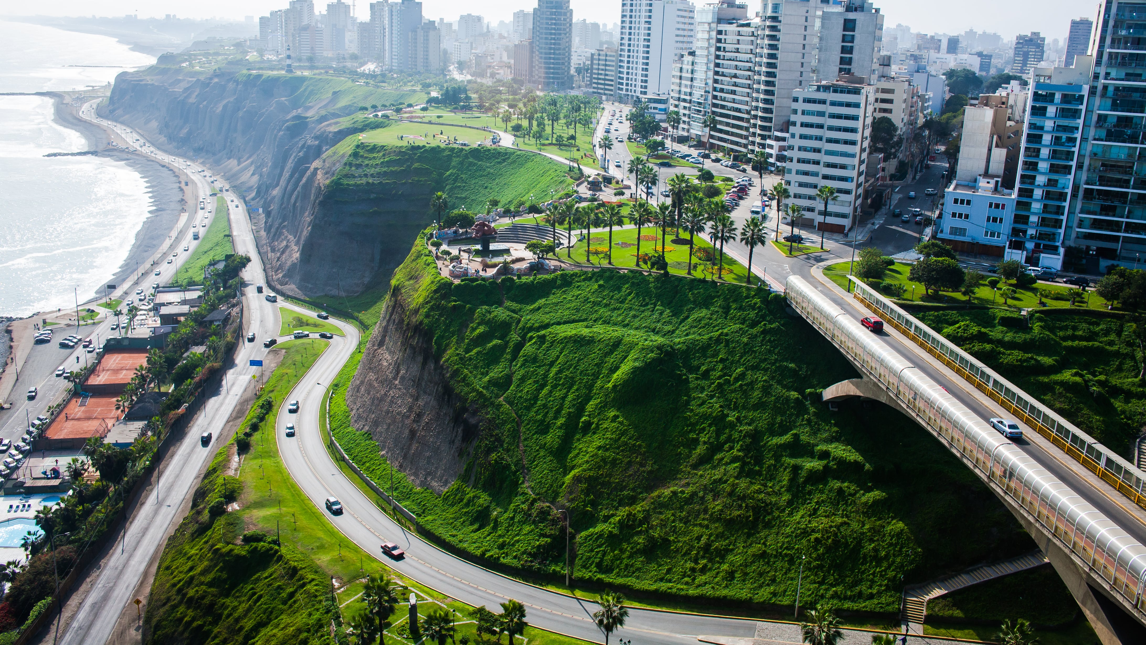 Este es uno de los paisajes característicos de Lima, Perú.